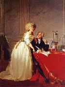Jacques-Louis David Portrait of Monsieur Lavoisier and His Wife oil painting artist